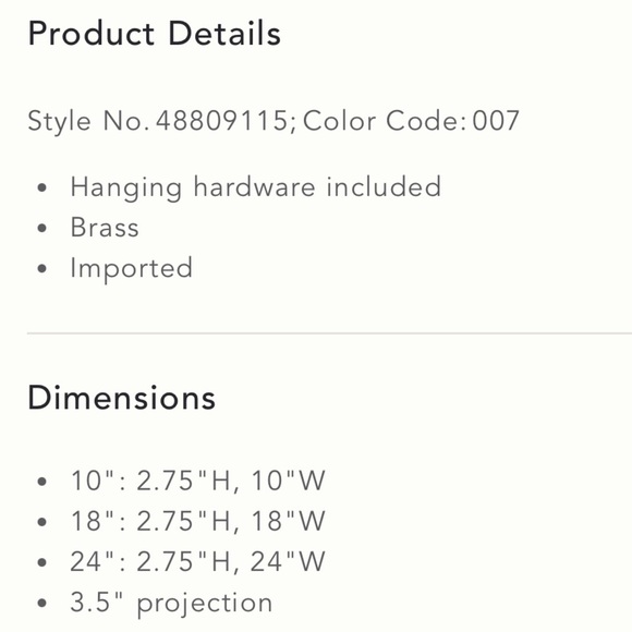 Anthropologie is Bridgette Towel Bar Chrome NEW - Picture 4 of 5